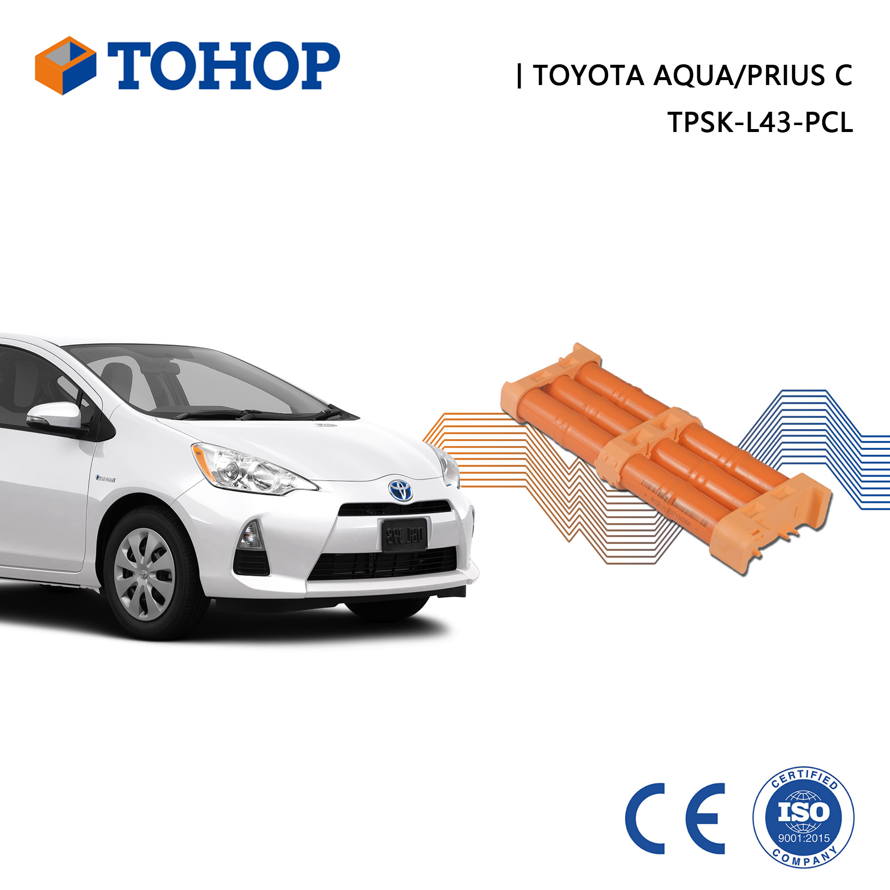 Prius Aqua 14.4V Cylindrical Replacement Hybrid Battery for HEV
