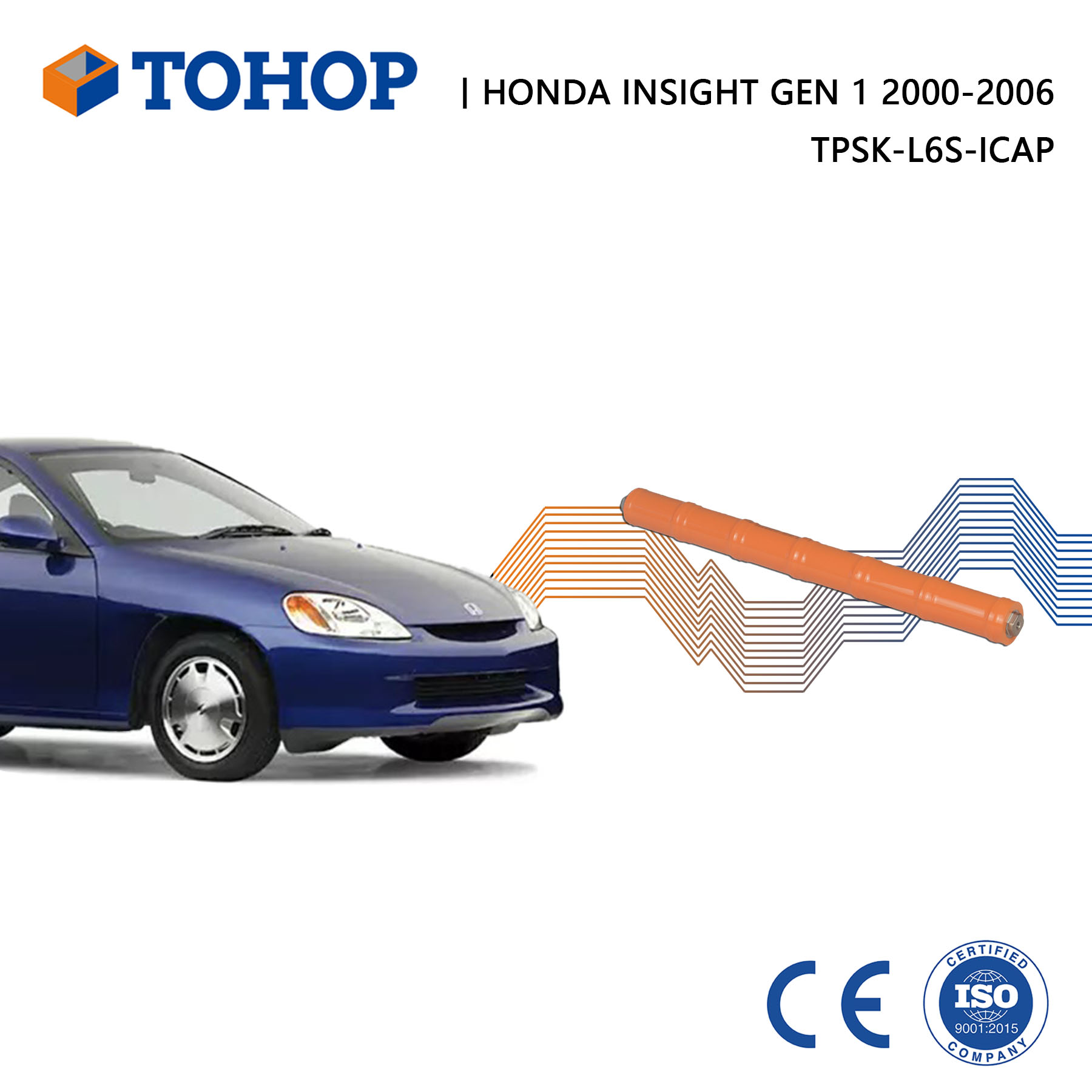 Insight Gen.1 Brand New 7.2V 6.5Ah Hybrid Battery for Honda