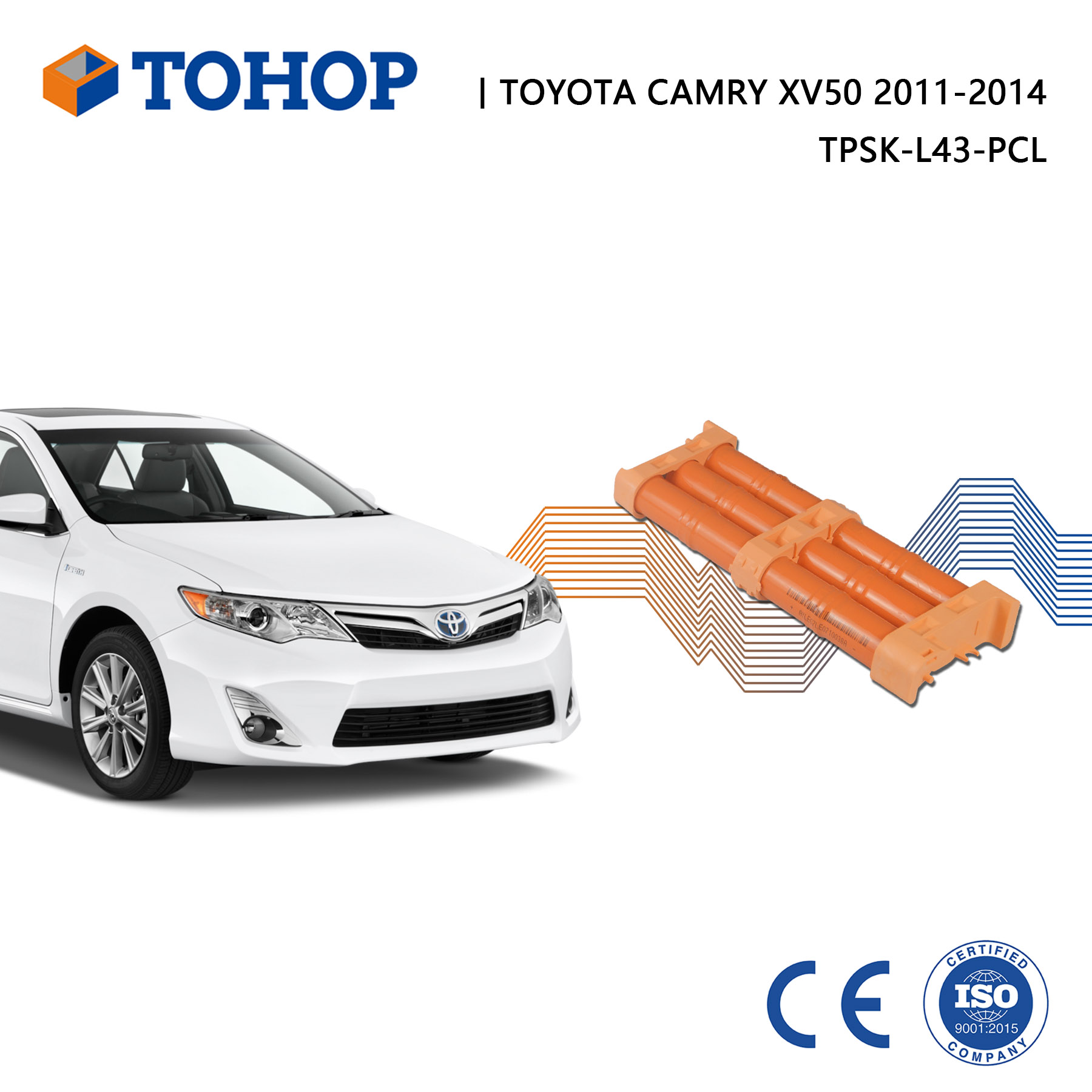 Nimh Toyota Camry Hybrid Battery for XV50 2012-2016 14.4V 6.5Ah Cylindrical